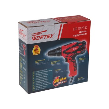 Дрель-шуруповерт WORTEX DR 1023 D в кор.