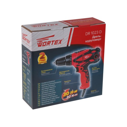 Дрель-шуруповерт WORTEX DR 1023 D