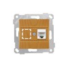 Розетка компьютерная 1xRJ45 (Cat5e, скрытая, без рамки) дуб, RITA, MUTLUSAN