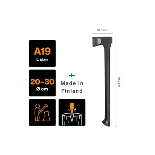 Топор-колун Solid A19 FISKARS