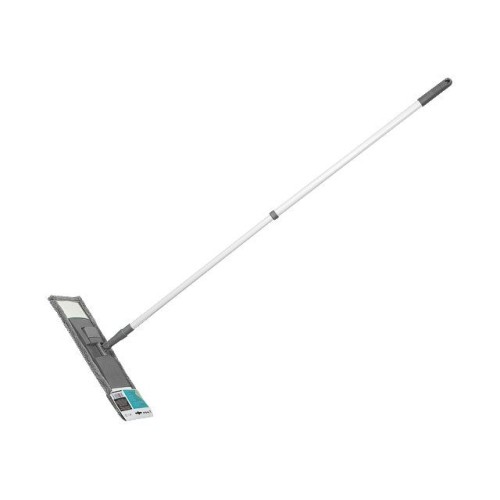 Швабра для пола с насадкой из микрофибры, серая, PERFECTO LINEA