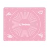Коврик для теста с мерными делениями, силиконовый, 50х40 см, серия PINK, PERFECTO LINEA