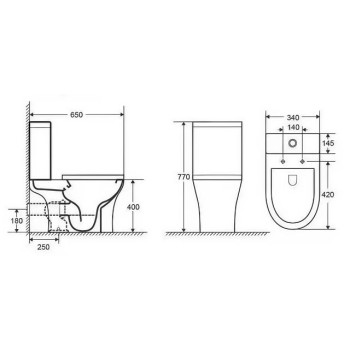 Унитаз-компакт AV Engineering, STELLA