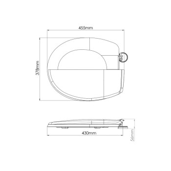 Сиденье для унитаза с микролифтом King, AV Engineering