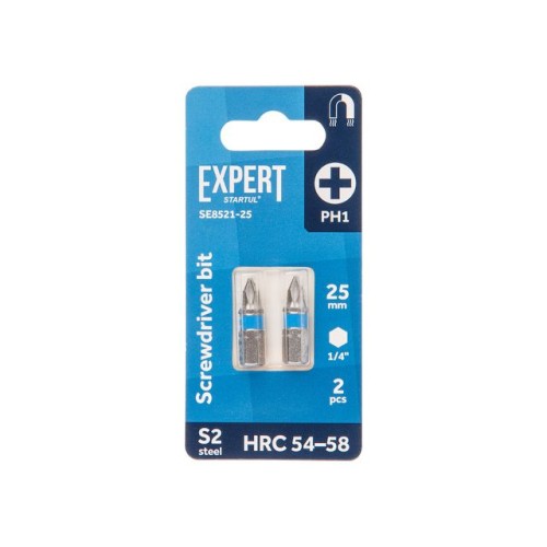 Насадка крестообразная PH1 25мм  2шт EXPERT STARTUL (SE8521-25)