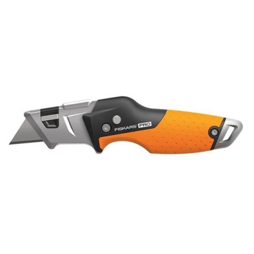 Нож строительный складной, со сменным лезвием CarbonMax FISKARS