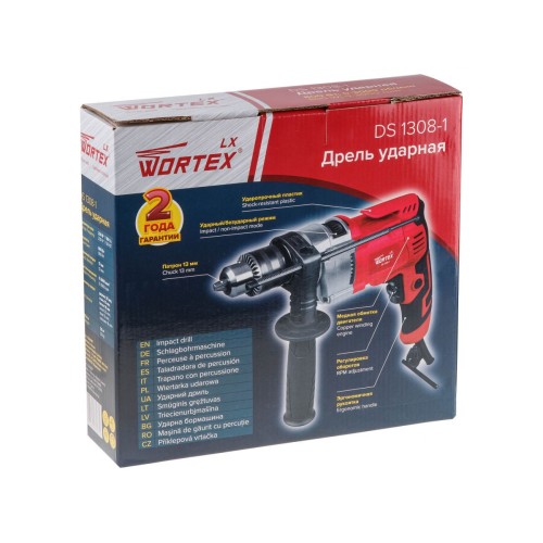Дрель ударная Wortex LX DS 1308-1 800 Вт