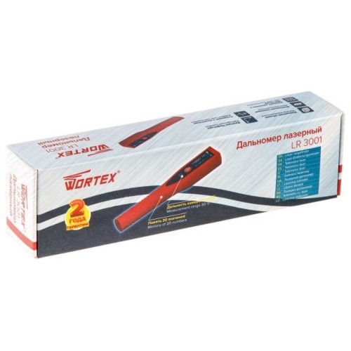 Дальномер лазерный WORTEX LR 3001 в кор., 0.1 - 30 м, +/- 2 мм/м