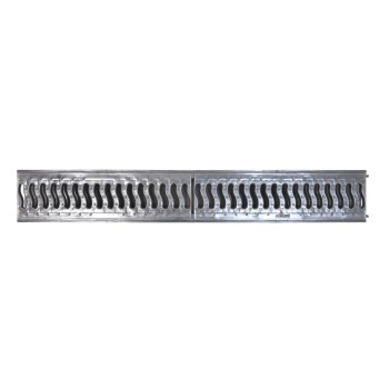 Лоток LITE 100 h56 с решеткой пластиковой, кл. А15 (металлик)), Ecoteck, РБ