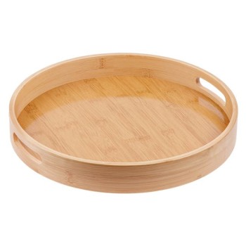 Поднос бамбуковый, круглый, 35см, BAMBOO, PERFECTO LINEA