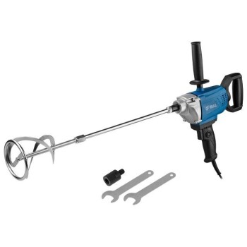 Миксер строительный BULL BM 1408 800 Вт, 1 скор., M14/M12, рег. об. + насадка