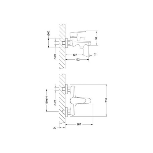 Смеситель для ванны (Lt) D35 LM0314C Lemark