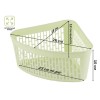 Корзинка 23х18х12 см, KLINKO, зеленая, PERFECTO LINEA