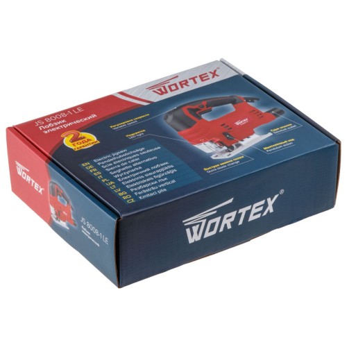 Лобзик электрический WORTEX JS 8008-1 LE 810 Вт, 1000-2900 ход/мин, пропил до 80 мм