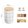 Банка для сыпучих продуктов керамическая, 1000 мл, Bella, PERFECTO LINEA