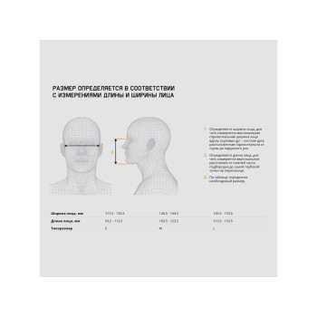 Полумаска 5500P с предфильтрами, адаптерами, держателями Jeta Safety (комплект)