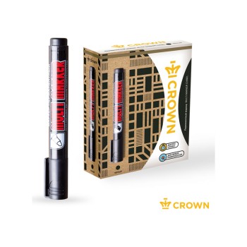 Маркер промышл. перманентный фетровый черный CROWN MULTI MARKER