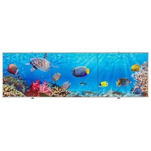 Экран под ванну 3D 1,7м, морское дно, PERFECTO LINEA