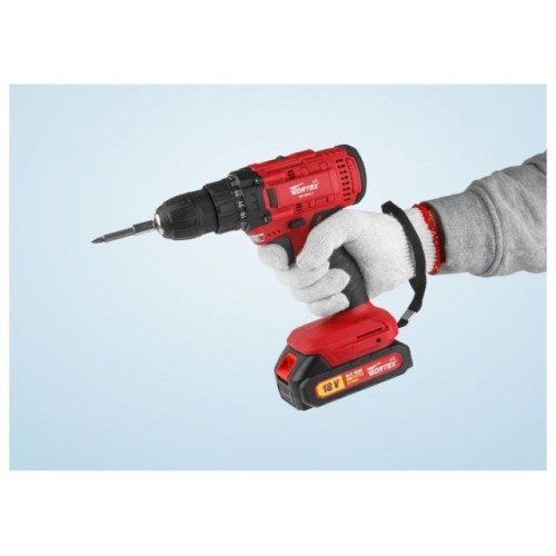Аккум. дрель-шуруповерт WORTEX LX BD 1820 Li в чем. ALL1 XLT, 18 В, 30 Н*м, 2х2 А*ч, БЗП 10 мм