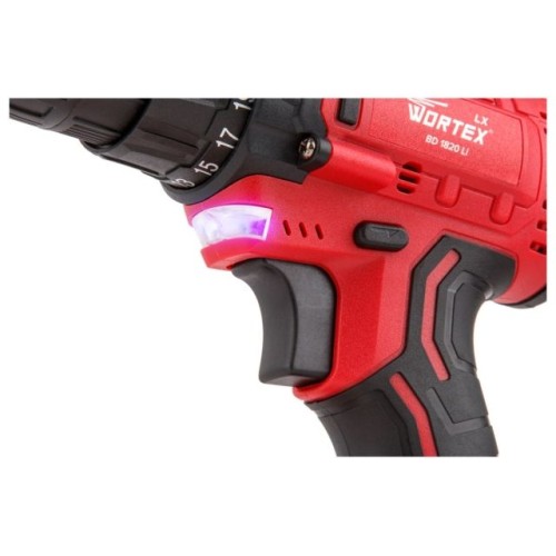 Аккум. дрель-шуруповерт WORTEX LX BD 1820 Li в чем. ALL1 XLT, 18 В, 30 Н*м, 2х2 А*ч, БЗП 10 мм
