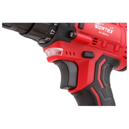 Аккум. дрель-шуруповерт WORTEX LX BD 1820 Li в чем. ALL1 XLT, 18 В, 30 Н*м, 2х2 А*ч, БЗП 10 мм