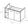 Тумба Glori под Умывальник Bacio 81 AV Engineering