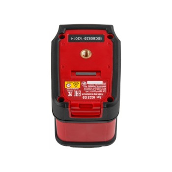Нивелир лазерный WORTEX LL 0210-1 со штативом в кор. 2х130°, до 15 м, +/- 0.3 мм/м, красный