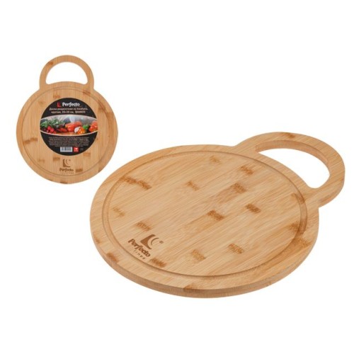 Доска разделочная из бамбука, круглая, 30 см, BAMBOO, PERFECTO LINEA