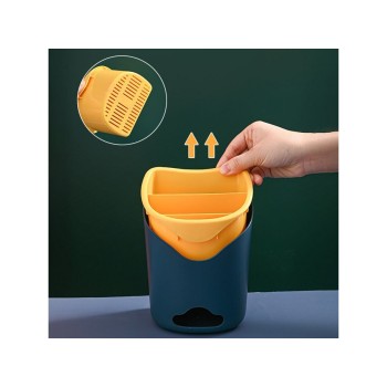 Подставка для столовых приборов, бело-оранжевая, PERFECTO LINEA
