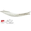 Гамак подвесной с брусками, 200х80 см, веревочный, Garden (Гарден), ARIZONE