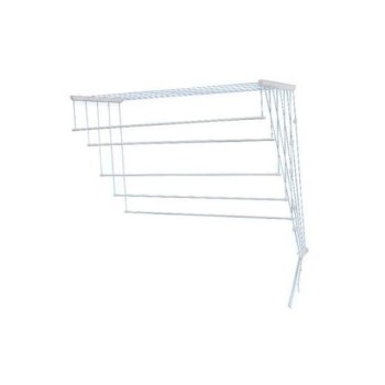Сушилка для белья потолочная алюминиевая 1,8 м, 5 стержней, белая, PERFECTO LINEA