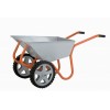 Тачка строительно-садовая ТССР-2 (120л, 360 кг, двухколесная, литая резина 380х70мм, вес 18,5 кг)