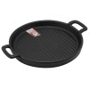 Тарелка-блюдо керамическая, 23.5х18.5х2.5 см, серия ASIAN, черная, PERFECTO LINEA