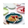 Тарелка-блюдо керамическая, 23.5х18.5х2.5 см, серия ASIAN, зеленая, PERFECTO LINEA