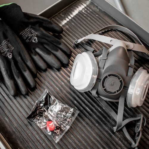 Полумаска 5500Р с фильтрами 6510 А1 с предфильтрами и с держателями Jeta Safety (комплект)