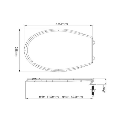 Сиденье для унитаза AV Engineering,  AV Engineering