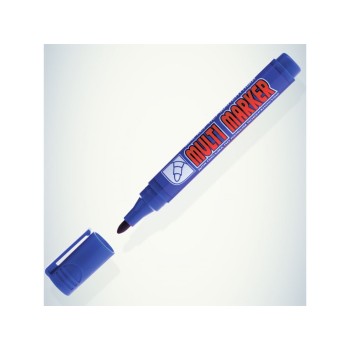 Маркер промышл. перманентный фетровый синий CROWN MULTI MARKER