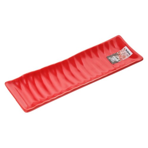 Блюдо керамическое, 23.5х7.5х2.5 см, серия ASIAN, красное, PERFECTO LINEA