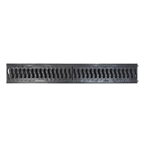 Лоток LITE 100 h56 с решеткой пластиковой, кл. А15 (черный), Ecoteck, РБ