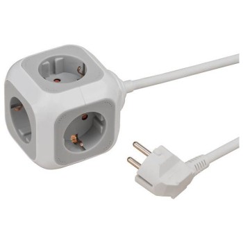 Удлинитель-куб 1.4м (4 роз., 3,3кВт, с/з, ПВС) Brennenstuhl ALEA-Power