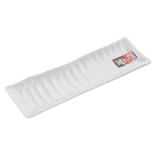 Блюдо керамическое, 23.5х7.5х2.5 см, серия ASIAN, белое, PERFECTO LINEA