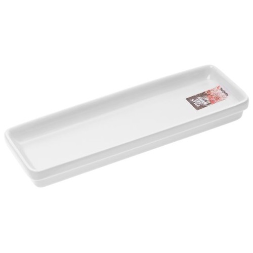 Блюдо керамическое, 24.5х7.5х3 см, серия ASIAN, белое, PERFECTO LINEA
