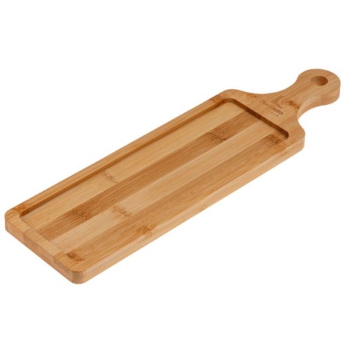 Поднос бамбуковый с ручкой, прямоугольный, 39.5х11 см, BAMBOO, PERFECTO LINEA