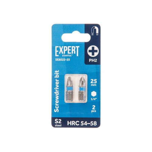 Насадка крестообразная PH2 25мм  2шт EXPERT STARTUL (SE8522-25)