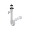 Сифон для мойки с нержавеющей peшeткой DN70 и штуцером, Alcaplast
