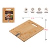 Доска разделочная из бамбука с точилкой для ножей, 28х22х1.5 см, BAMBOO, PERFECTO LINEA
