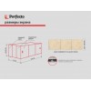 Экран под ванну 3D 1,7 м, сахара, PERFECTO LINEA