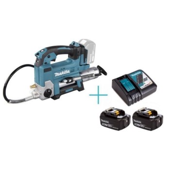 Аккум. шприц для смазки MAKITA LXT DGP180Z + АКЦИЯ (Аккумулятор 5.0 А/ч 2 шт., ЗУ DC18RС)