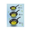 Сковорода ф 26х4.5 см, штамп., алюм., антиприг. покр., серия STARCOOK, зеленая, PERFECTO LINEA