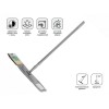 Швабра для пола с насадкой из микрофибры Solid, серая, PERFECTO LINEA